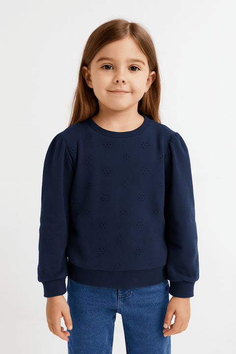 S.Oliver Girl's Navy Long-Sleeve Sweatshirt |S.Oliver in Lebanon