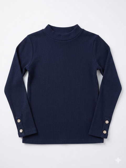 Ativo Girl's Navy Long Sleeve Blouse | Ativo In Lebanon