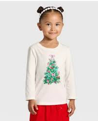 Cat & Jack Girl's White Printed Long Sleeve Blouse | Cat & Jack In Lebanon