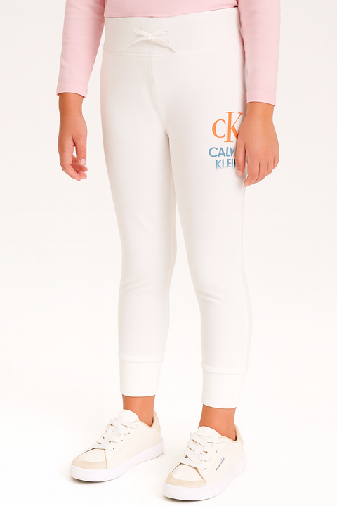 Calvin Klein Girl's White Sweatpants |Calvin Klein In Lebanon