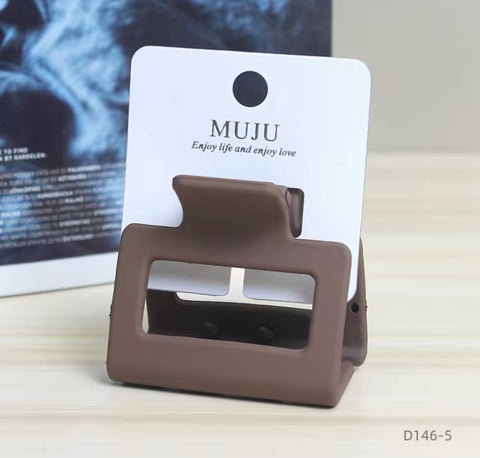 Muju Fashion Rectangle Matte Hair Clip |Muju In Lebanon