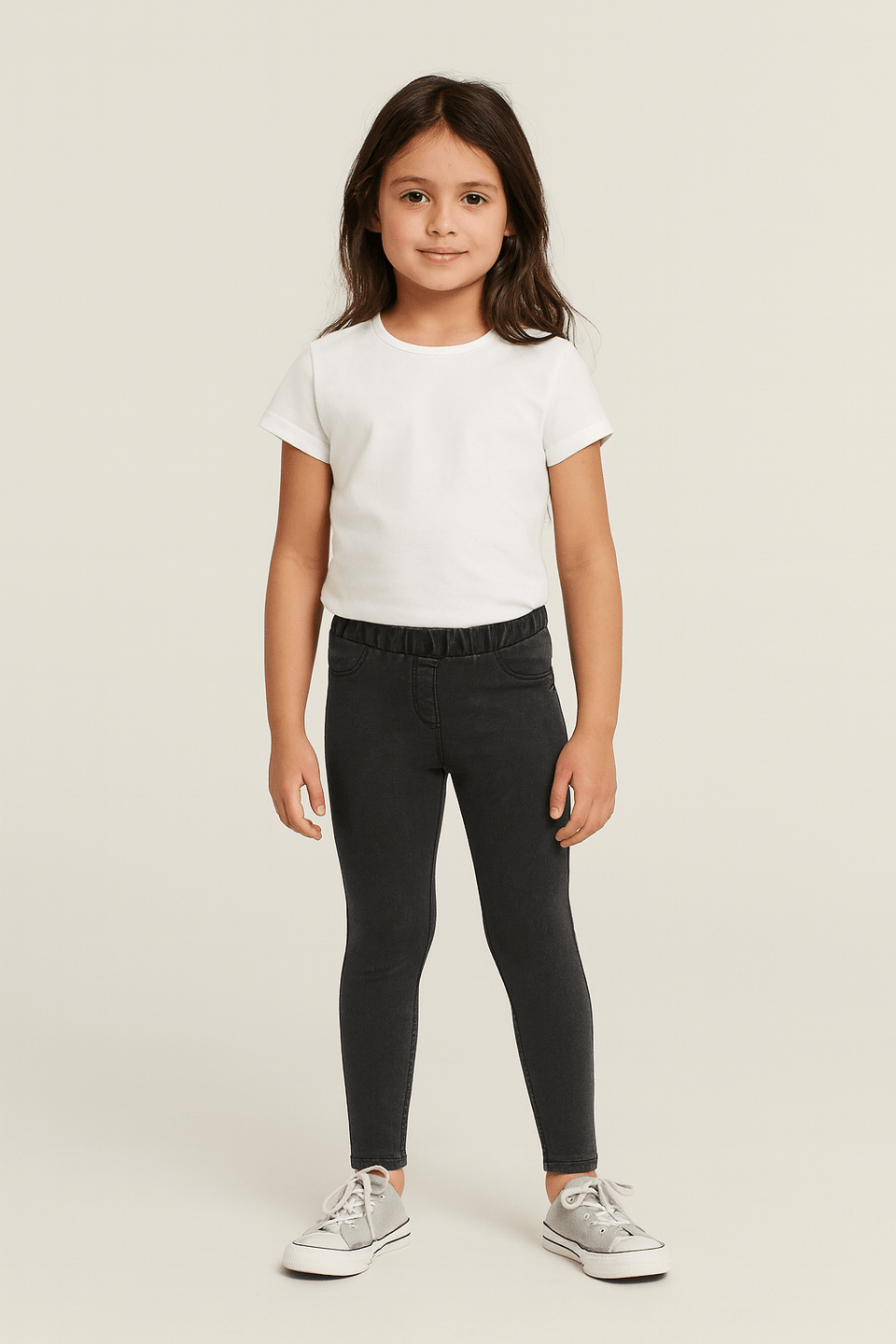 S.Oliver Girl's Washed Black Slim Pants |S.Oliver in Lebanon