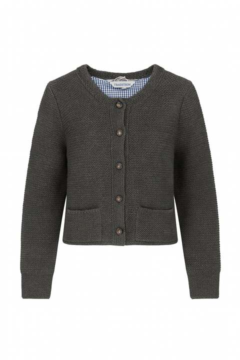 Zabaione Women's Gray Knitted Cardigan |Zabaione In Lebanon