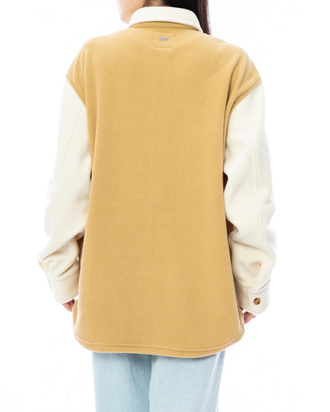 RVCA Women's Beige Bottomed Fleece Jacket | RVCA In Lebanon