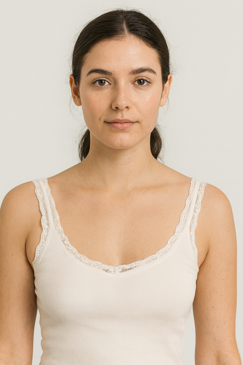 Forever 21 Women's Off White Ribbed Sleeveless Crop Top |Forever 21 In Lebanon