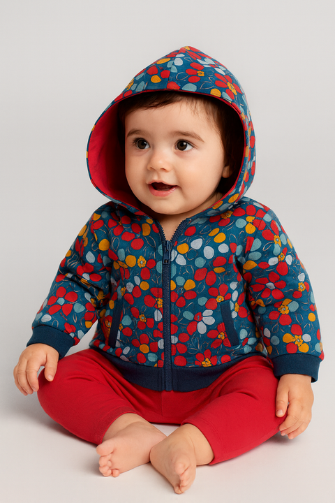 Boboli Baby Girl's Multicolor Zippered Jacket | Boboli in Lebanon