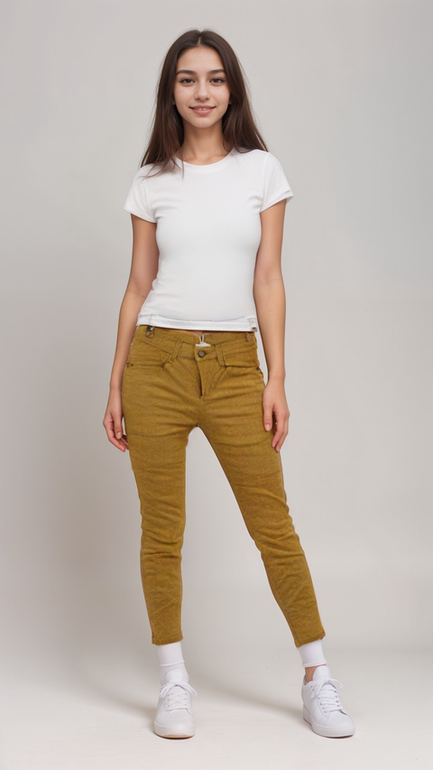 POMPdeLUX Girl's Orange Straight Pants |POMPdeLUX in Lebanon