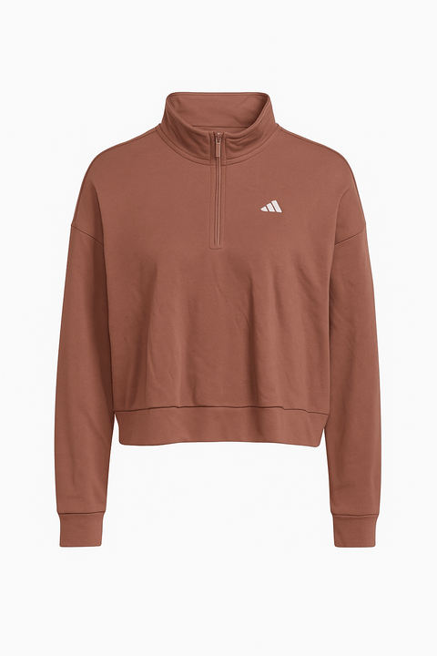 Adidas Women's Dusty Rose 1/4 Zip Sweatshirt | Adidas In Lebanon