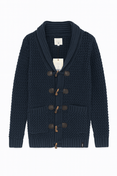 Rebel Men's Navy RR Moses Knit Cardigan | Rebel In Lebanon