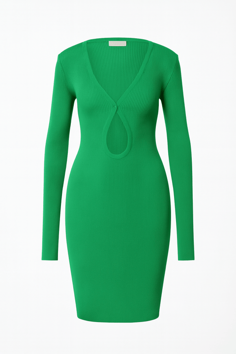 LeGer Women's Green Long-Sleeve Dress | LeGer in Lebanon