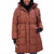 Steve Madden Women's Brick Petite Hooded Puffer Anorka Coat