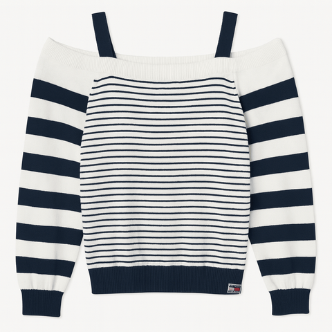 Boboli Girl's Navy Blue Striped Blouse | Boboli in Lebanon