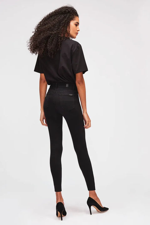 7 For All Mankind Women's Black Aubrey Slim Skinny Jeans U7N3J FE390(SHR)