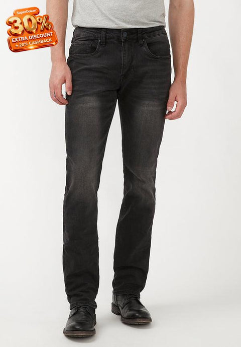 Buffalo David Bitton Men's Washed Black Jeans| Buffalo David Bitton In Lebanon