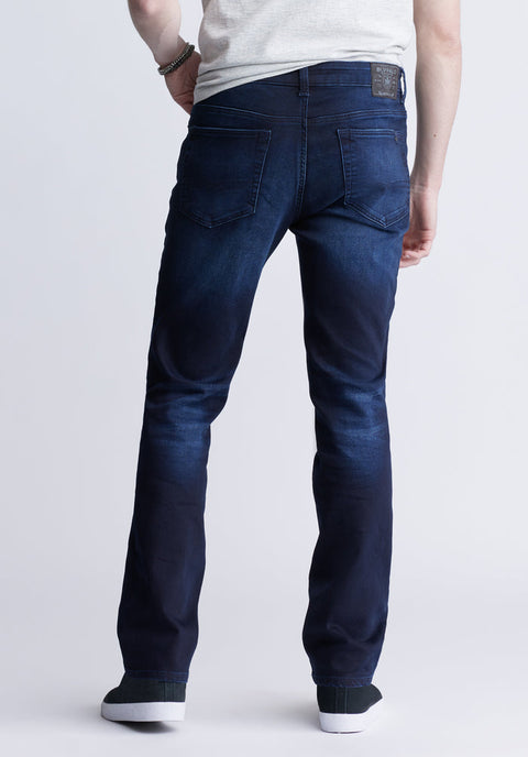 Buffalo David Bitton Men's Dark Blue Straight Six Dirty & Sanded Jeans | Buffalo David Bitton In Lebanon