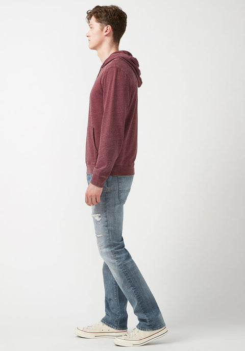 Buffalo David Bitton Men’s Washed Maroon Lightweight Hoodie | Buffalo David Bitton In Lebanon