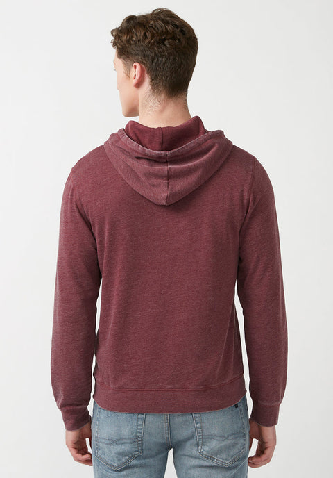 Buffalo David Bitton Men’s Washed Maroon Lightweight Hoodie | Buffalo David Bitton In Lebanon