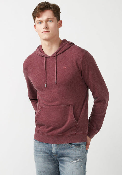 Buffalo David Bitton Men’s Washed Maroon Lightweight Hoodie | Buffalo David Bitton In Lebanon