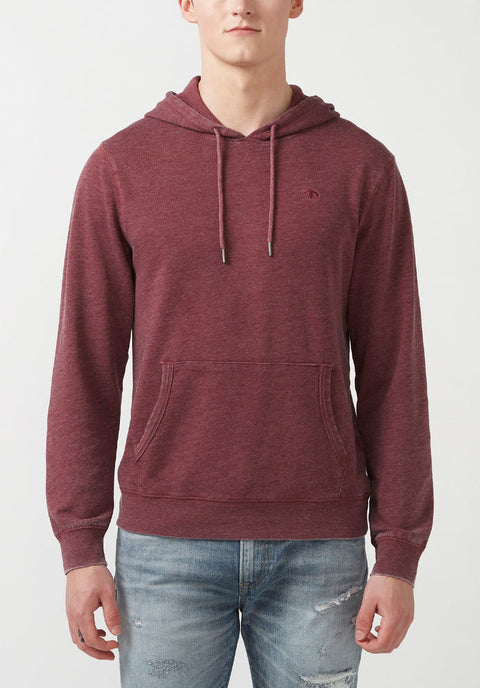 Buffalo David Bitton Men’s Washed Maroon Lightweight Hoodie | Buffalo David Bitton In Lebanon