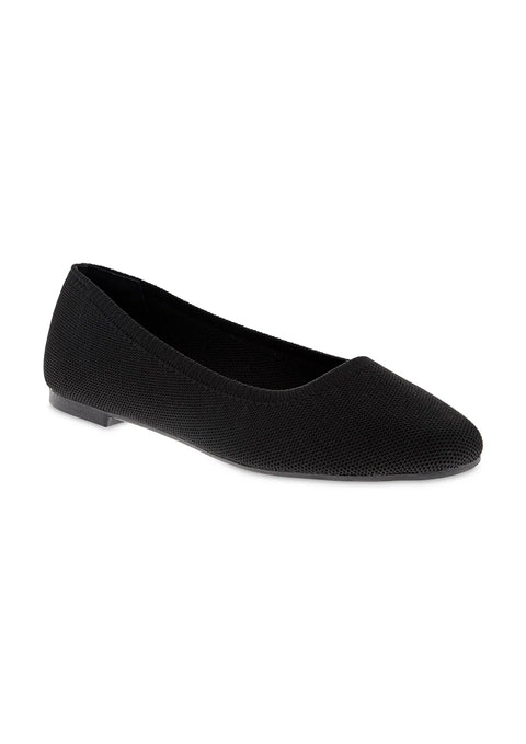 MIA Women's Black Brendy Knit Ballet Flats | MIA In Lebanon