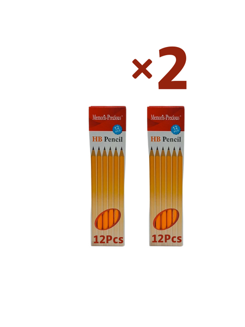 Memoris Precious Pencil HB With Eraser 12Pcs MF1639G 6939540520096