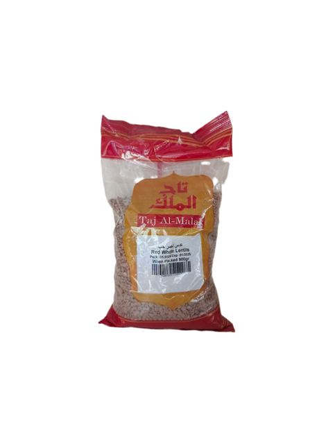 Taj Al Malak Red Whole Lentils 900g