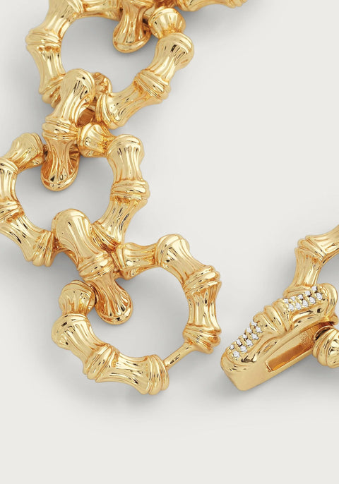 Anabel Aram Women's Gold-Tone Bamboo Chain Bracelet |Anabel Aram In Lebanon