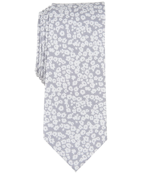 Bar III Men's Silver Brennan Floral Tie | Bar III In Lebanon