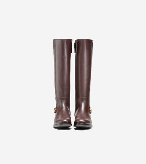 Cole Haan Women's Plum Clover Stretch Side-Buckle Riding Boots |Cole Haan In Lebanon