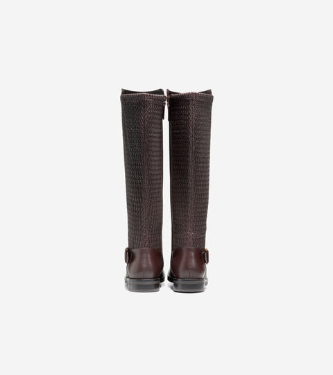 Cole Haan Women's Plum Clover Stretch Side-Buckle Riding Boots |Cole Haan In Lebanon