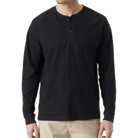 Bass Outdoor Men's Black Hiker Thermal Henley Blouse |Bass Outdoor In Lebanon