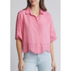 Beachlunchlounge Women's Pink Short Sleeve Shirt