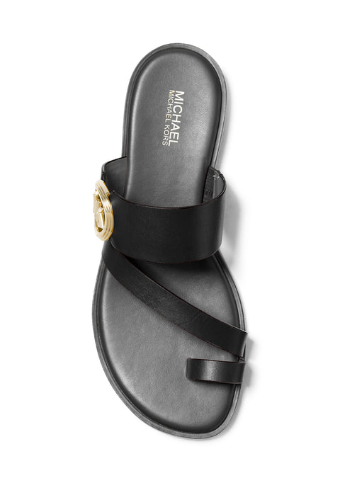 Michael Kors Women's Black Vera Flat Thong Slipper |Michael Kors In Lebanon
