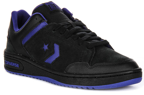 Converse Men's Purple & Black A11105C Weapon Leather Sneaker | Converse In Lebanon