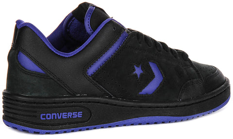 Converse Men's Purple & Black A11105C Weapon Leather Sneaker | Converse In Lebanon