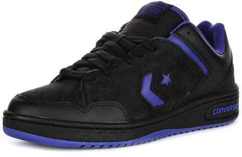 Converse Men's Purple & Black A11105C Weapon Leather Sneaker | Converse In Lebanon