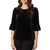 Briggs Women's Black Velvet Blouse