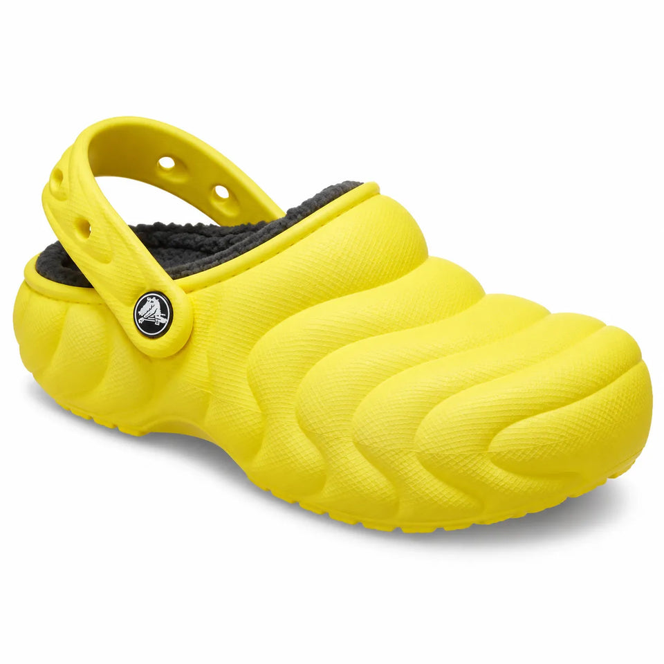 Crocs Men's Yellow Classic Winter Overpuff Clogs Slippers | Crocs footlocker in Lebanon