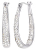 Kaleidoscope Women's Silver Crystal Hoop Earrings | Kaleidoscope In Lebanon