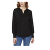 Buffalo Women's Black Cozy V-Neck Long Sleeve Blouse