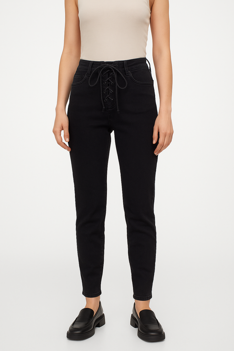 Forever 21 Women's Washed Black High Rise Denim Jeans |Forever 21 In Lebanon