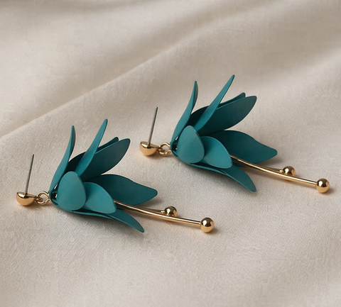 Ted Baker Women's Blue Gold-Tone Earrings | Ted Baker In Lebanon