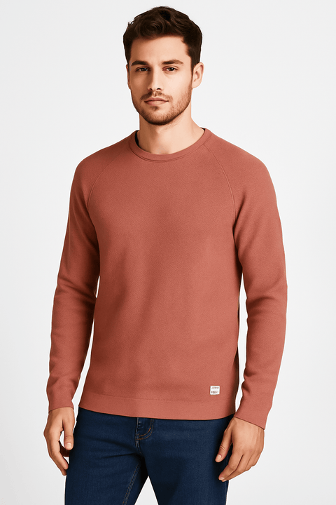 Jack & Jones Men's Dusty Rose Knitted Sweatshirt | Jack & Jones In Lebanon