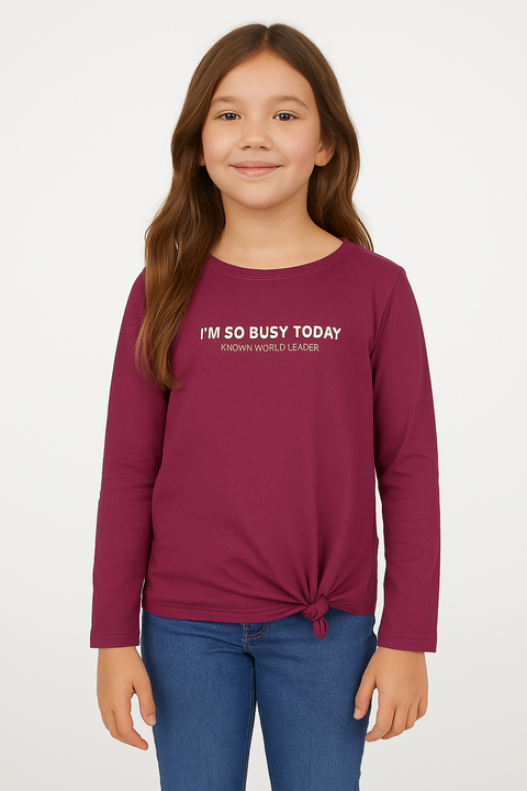 S.Oliver Girl's Purple Long-Sleeve Blouse |S.Oliver in Lebanon