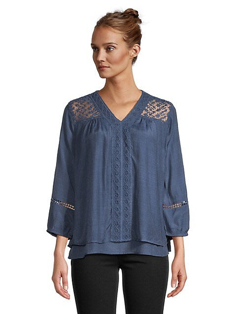 Style & Co Women's Blue Navy Blue Blouse |Style & Co in Lebanon
