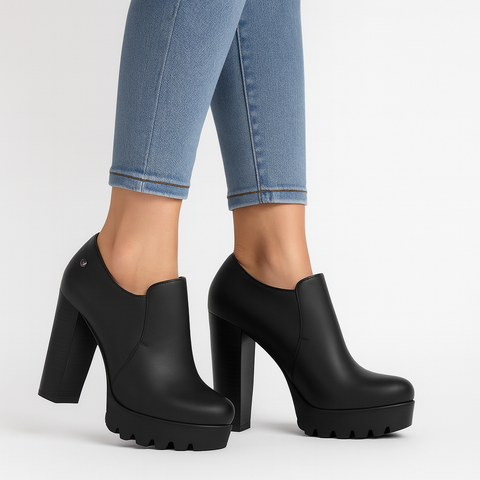 Tata Italia Women's Black Leather Heels | Tata Italia In Lebanon