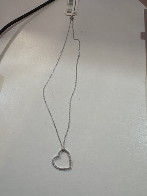 Giani Bernini Women's Silver  Cubic Zirconia Open Heart Pendant Necklace  |  Giani Bernini in Lebanon