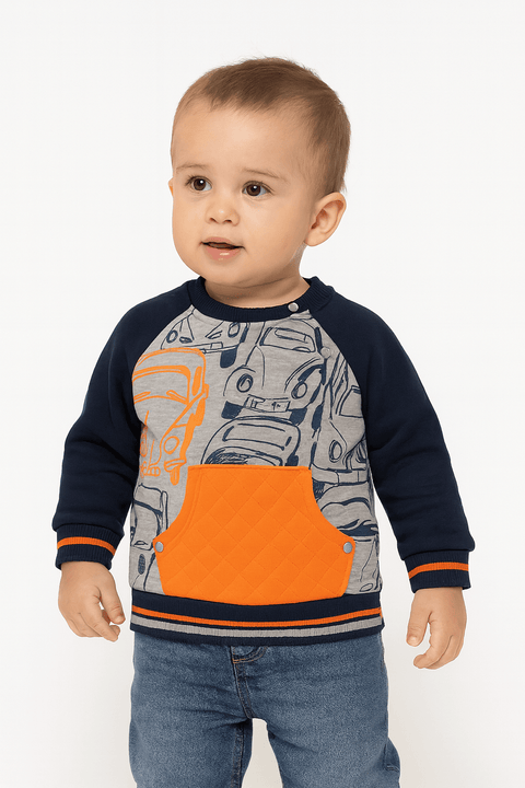 Boboli Baby Boy's Multicolor Long-Sleeve Sweatshirt | Boboli in Lebanon