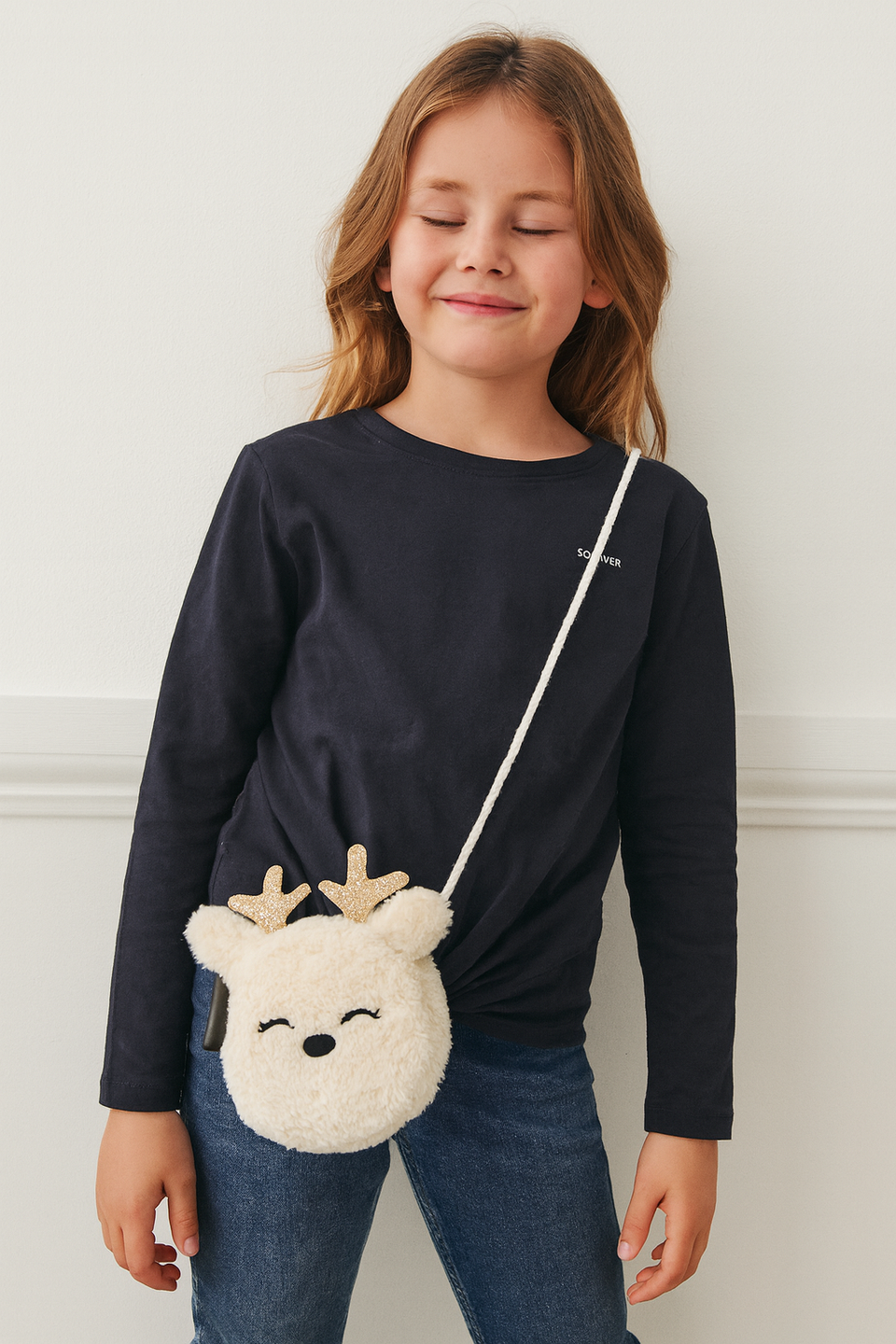 S.Oliver Girl's Navy Long-Sleeve Blouse |S.Oliver in Lebanon