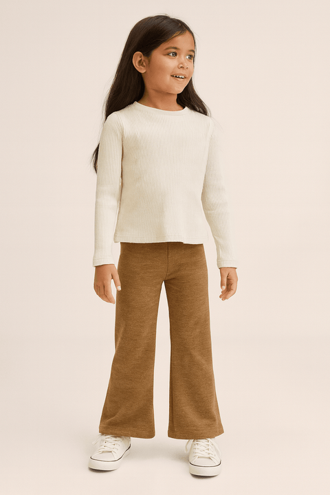 Terranova Girl's Brown Wide Leg Pants |Terranova  in Lebanon